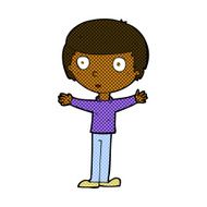 comic cartoon surprised man N22