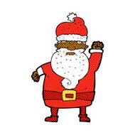 comic cartoon angry santa claus N3