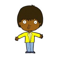 comic cartoon amazed boy N3