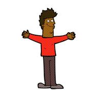 comic cartoon happy man N62