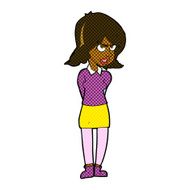 comic cartoon annoyed woman N29