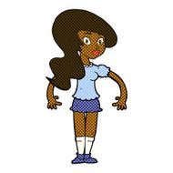 comic cartoon pretty woman N34