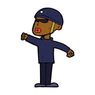 comic cartoon security guy N2