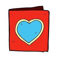 comic cartoon love heart card N2