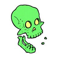comic cartoon laughing skull N2