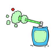 comic cartoon aerosol spray can N4