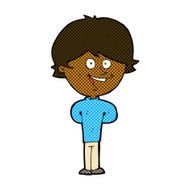 comic cartoon happy boy N27