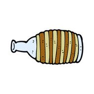 comic cartoon spilled bottle N2