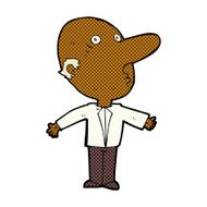 comic cartoon confused middle aged man N2
