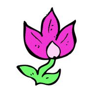 comic cartoon flower N42