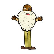 comic cartoon bearded old man N6