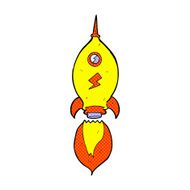 comic cartoon spaceship N6