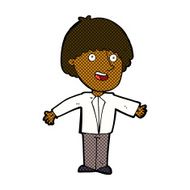 comic cartoon happy man N66