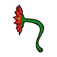 comic cartoon flower N46