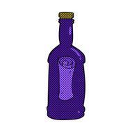 comic cartoon letter in a bottle N4