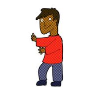 comic cartoon happy man N67