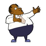 comic cartoon exasperated middle aged man N2