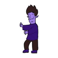 comic cartoon excited vampire N2