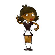 comic cartoon surprised maid N2