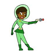comic cartoon sci fi girl N2