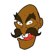 comic cartoon evil old man face