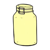 comic cartoon glass jar N2