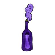 comic cartoon letter in a bottle N5