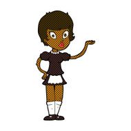 comic cartoon waitress N4