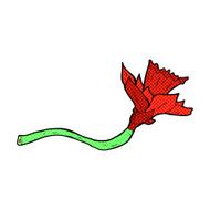 comic cartoon daffodil flower N2