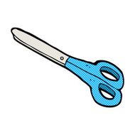 comic cartoon scissors N6