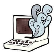 comic cartoon old computer N8
