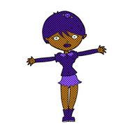 comic cartoon vampire girl N33