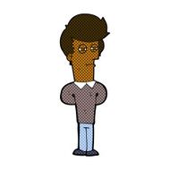 comic cartoon jaded man N3