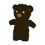 comic cartoon black bear N8