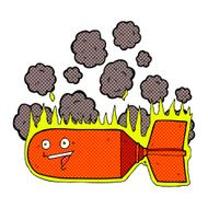 comic cartoon falling bomb N2