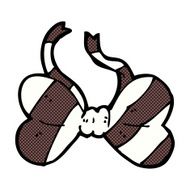 comic cartoon striped bow tie N2