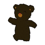 comic cartoon black bear N9