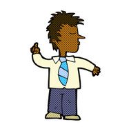 comic cartoon man making his point N2