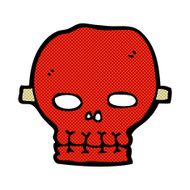 comic cartoon spooky skull mask N4