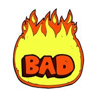 comic cartoon bad sign N2