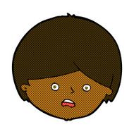 comic cartoon unhappy boy N7