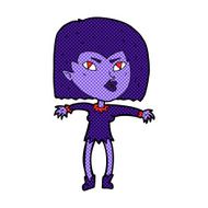 comic cartoon vampire girl N34