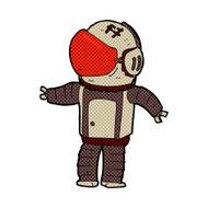 comic cartoon astronaut N18
