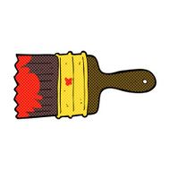 comic cartoon messy paint brush