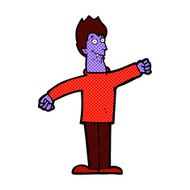 comic cartoon happy vampire N8