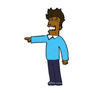 comic cartoon man accusing N4
