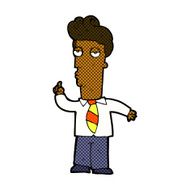 comic cartoon bored man asking question N2