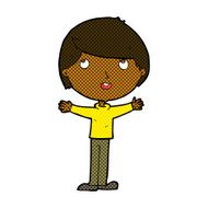 comic cartoon happy boy N28