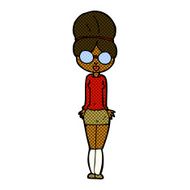 comic cartoon librarian woman N2