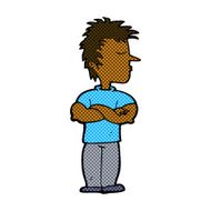 comic cartoon man refusing to listen N2